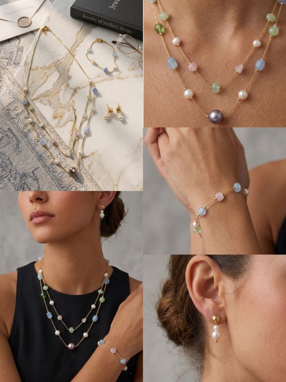 Celeste Beaded Jewelry Set