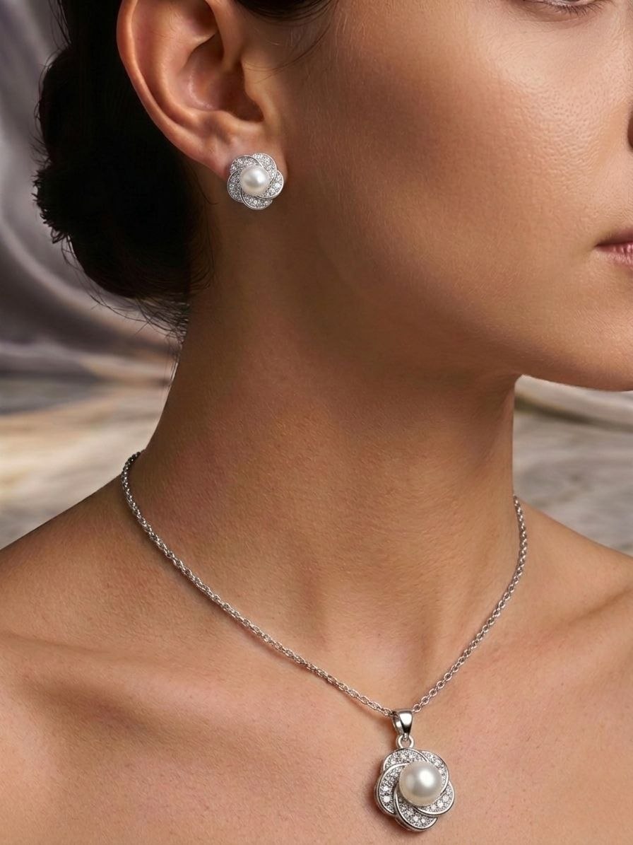 Veloura Pendant & Earrings Set