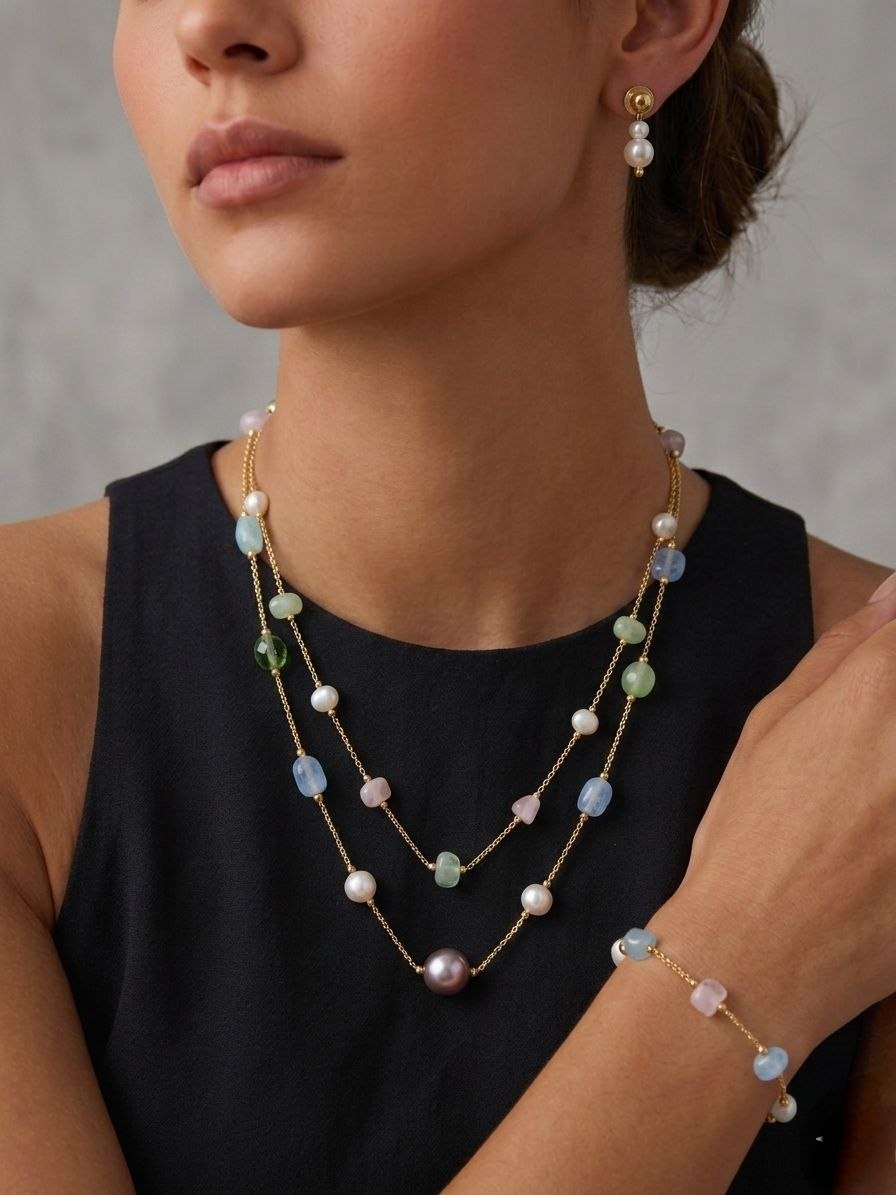 Celeste Beaded Jewelry Set