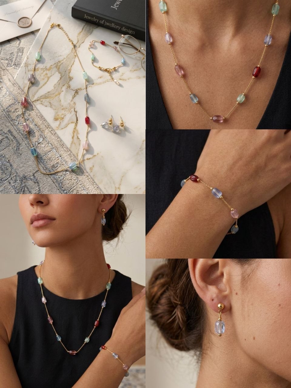 Elite Crystal Jewelry Set