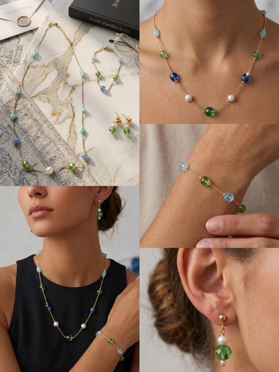 Rainbow Luxe Necklace Set