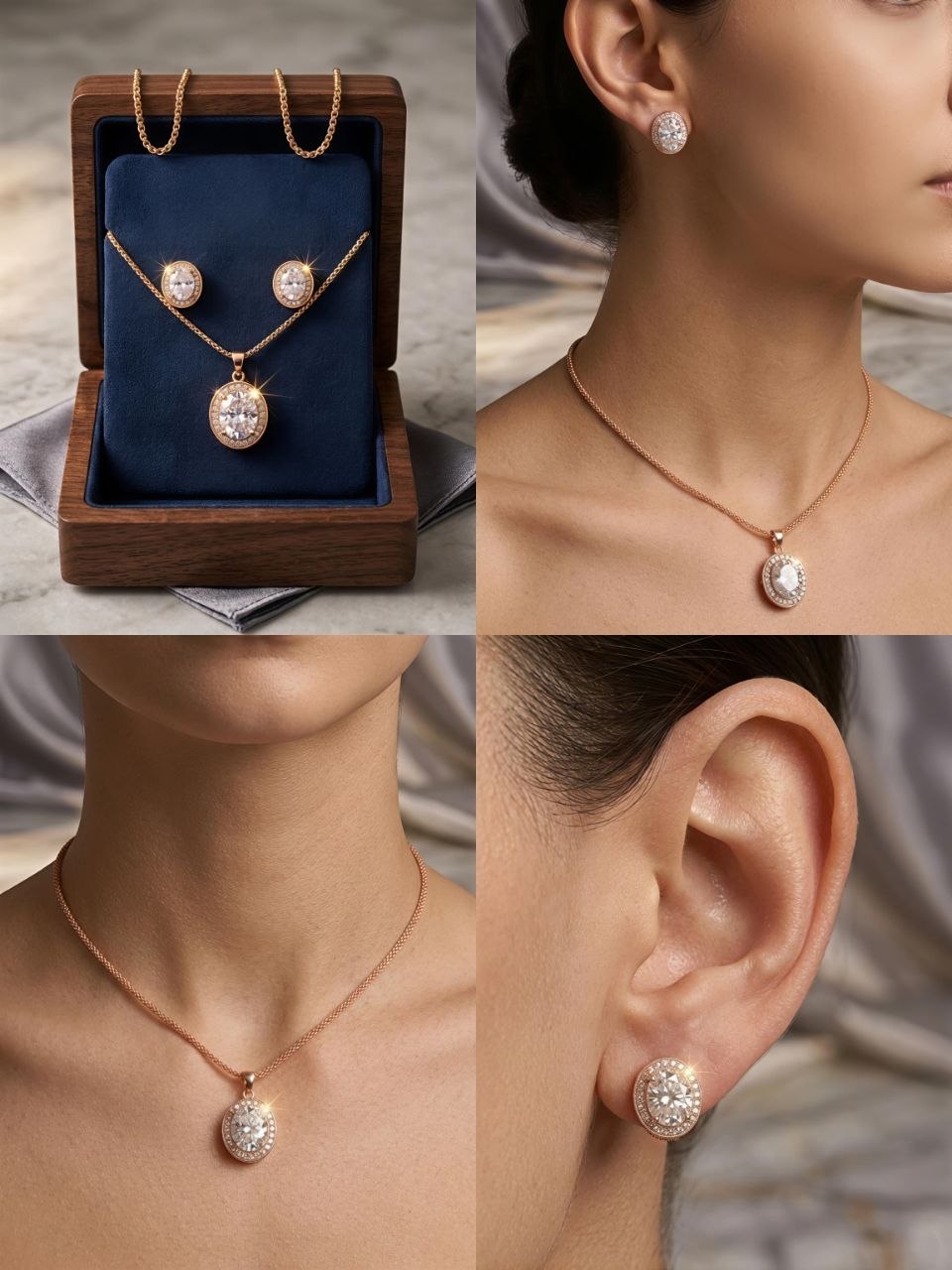 Diamond halo set