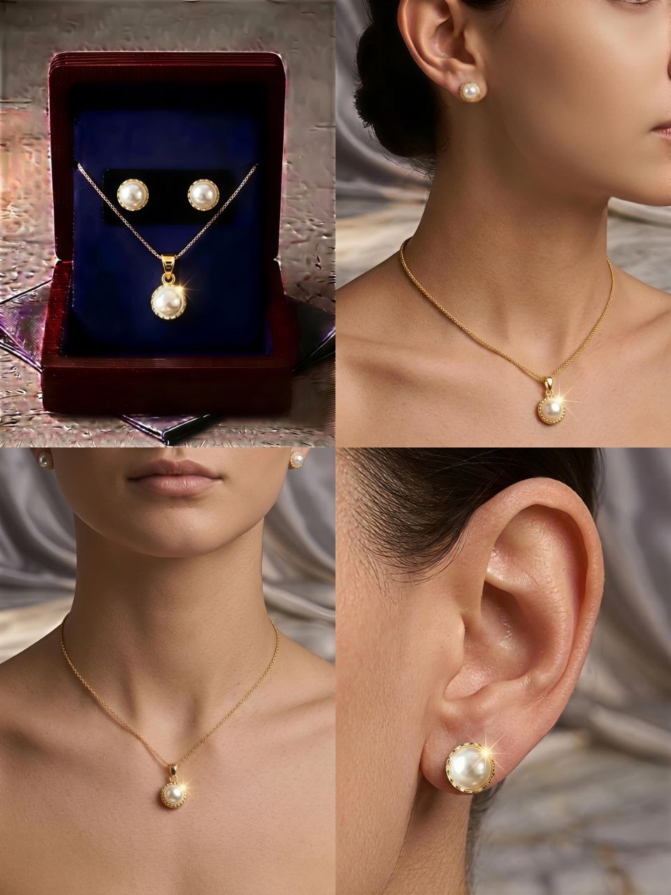 Noor pearl set